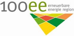 Logo 100ee erneuerbare Energie Region 