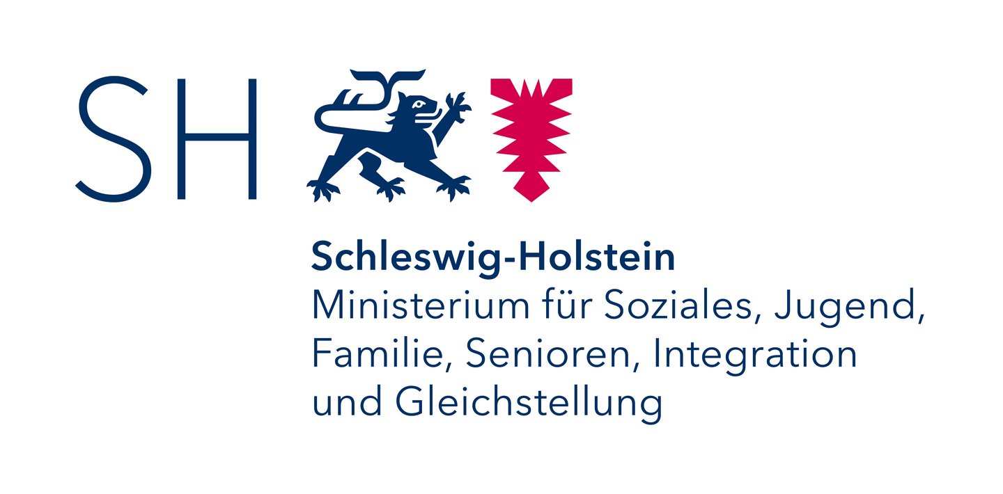 Logo SH Ministerium für Soziales, Jugend, Familie, Senioren, Integration und Gleichstellung